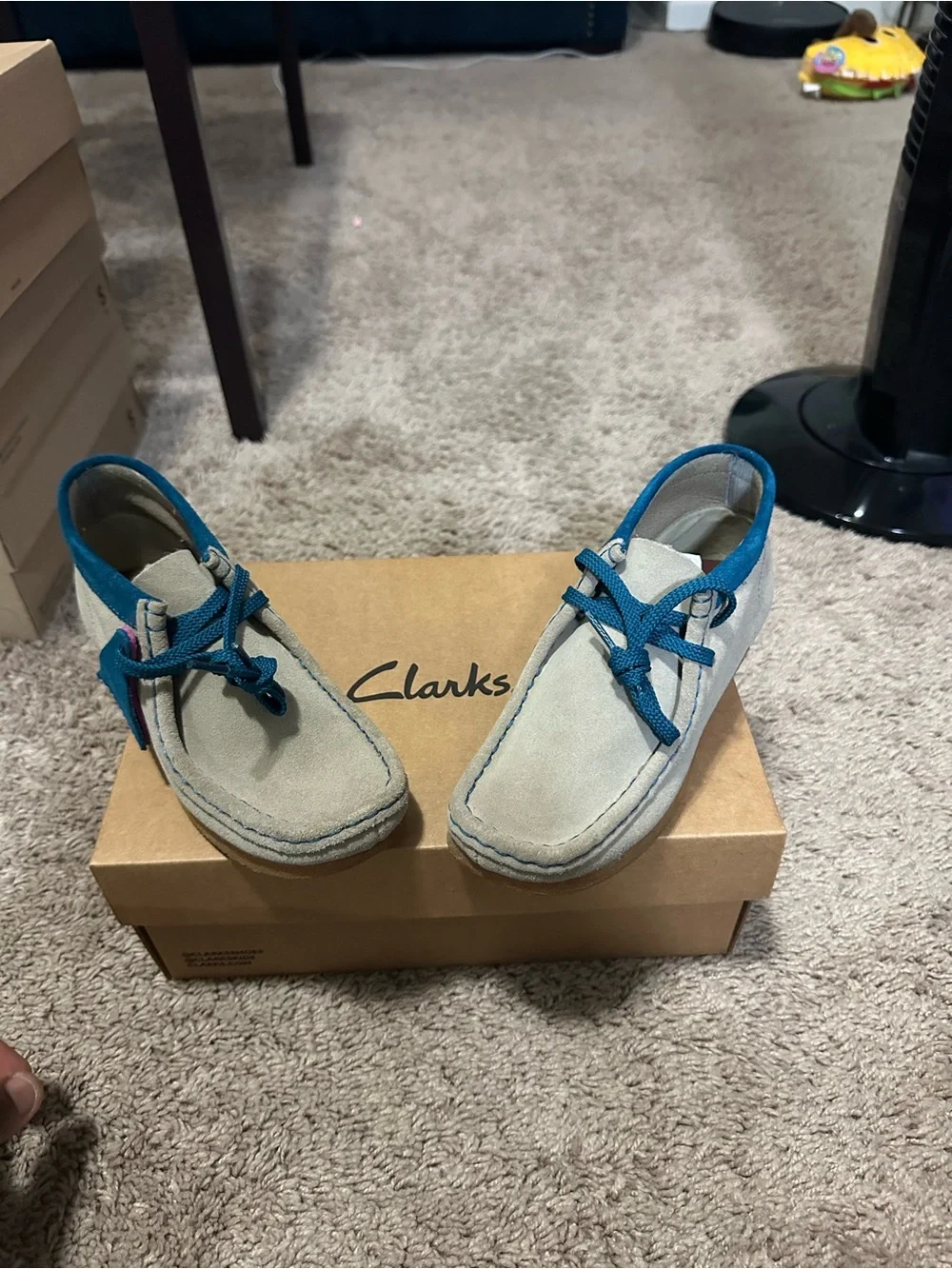 Kids Wallabee Boots- Sand Combo